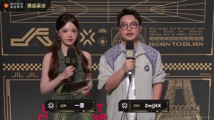 EDG ZmjjKK 赛后采访：我们回去会重拾信心，继续打回来