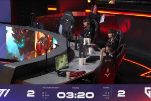 双排上厕所？T1vsGEN决胜局陷入长时间暂停,T1上辅两人不在位置上