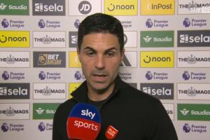 阿尔特塔：萨利巴仍处伤情恢复阶段因此替补，埃泽赢得了首发权利