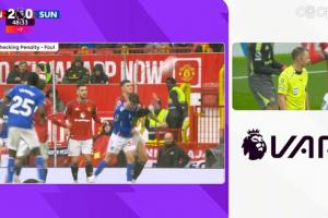 舍什科抬脚对手倒地！VAR介入！