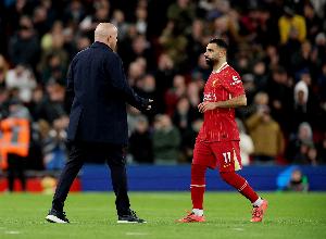 斯洛特谈萨拉赫：他毕竟也是人，并非每次得到机会都能转化为进球