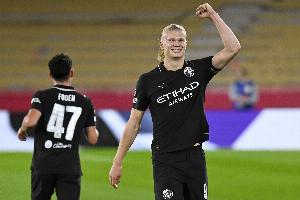 哈兰德英超生涯共在23个球场比赛，其中22个球场都取得进球