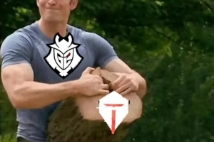 瑞士轮抽签结果公布后，G2官媒发布整活：强身健体 撕碎TES！