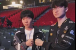 LOL赛事官方发布Rookie＆Faker拍摄花絮：