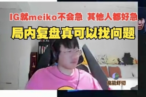 Ning赛后复盘：IG就Meiko不会急 有时候真需要局内复盘找问题！