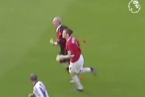 裁判惹怒鲁尼！鲁尼用一脚逆天世界波惊呆裁判！